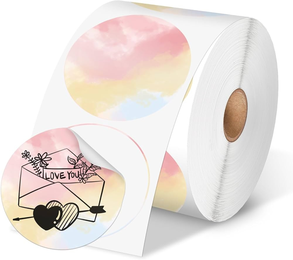 Phomemo 2” Color Circle Thermal Labels, Self-Adhesive Round Direct Sticker Labels, Circular The... | Amazon (US)