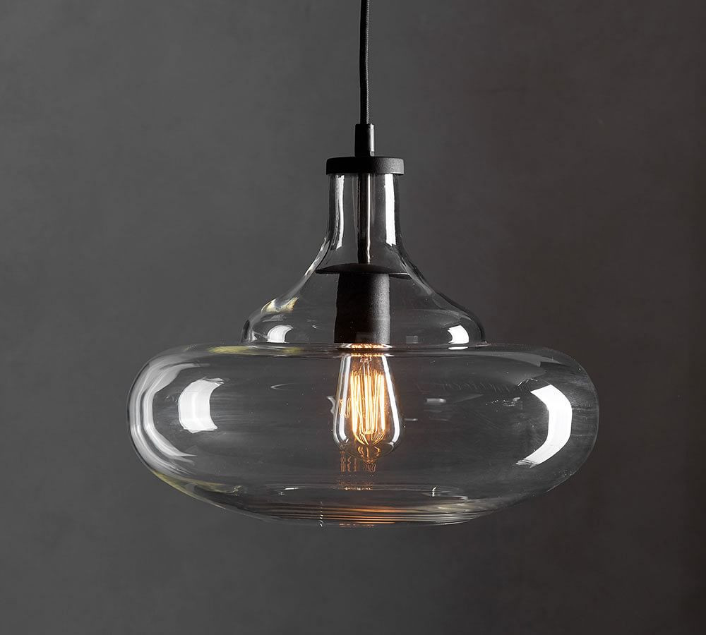 McCarthy Glass Wide Pendant, 14" Diameter | Pottery Barn (US)