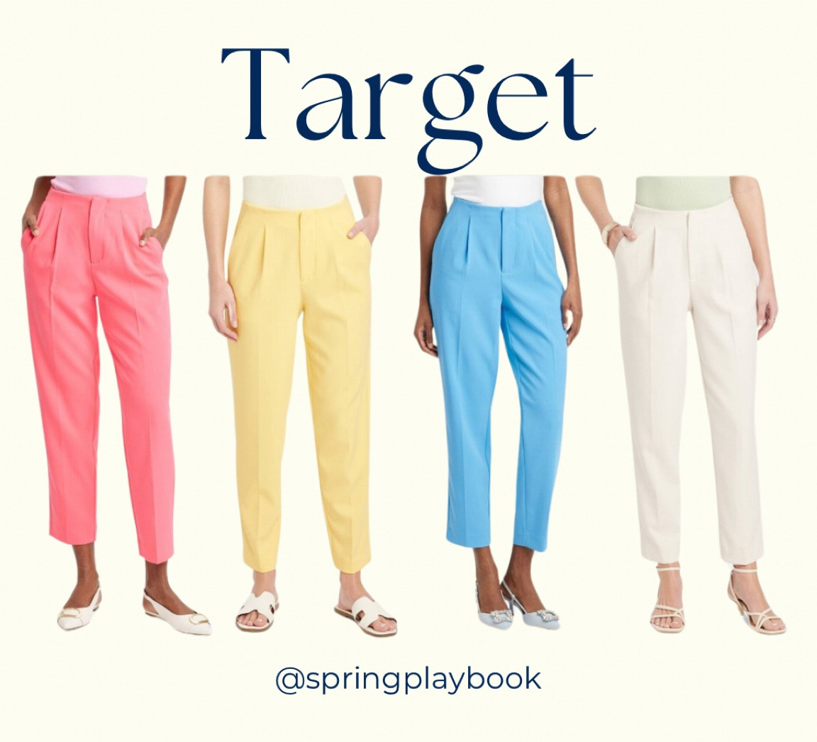 Target High-Rise Tailored Trouser Pants! Like my favorite shorts, but pants!

Coral: neon, clear & warm spring
Yellow: #hoccanary, light & clear spring
Blue: light & clear spring
Cream: #hoccream all spring

#createdcolorful #createdcolorfulspring #hocspring #tcispring #pcaspring #lightspring #warmspring #truespring #brightspring #clearspring #paintboxspring #bluespring

#LTKworkwear #LTKsalealert #LTKfindsunder50