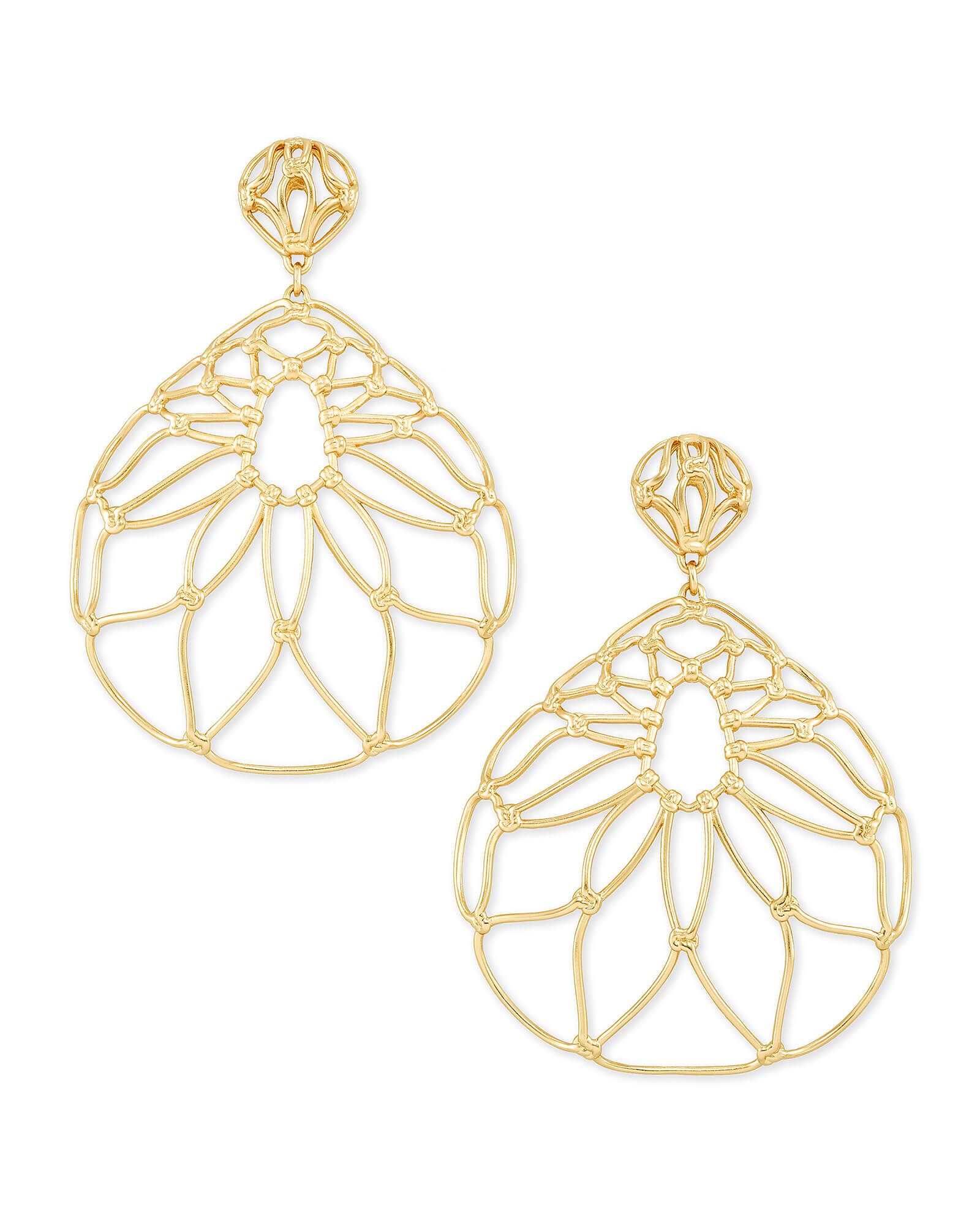 Hallie Statement Earrings In Gold | Kendra Scott