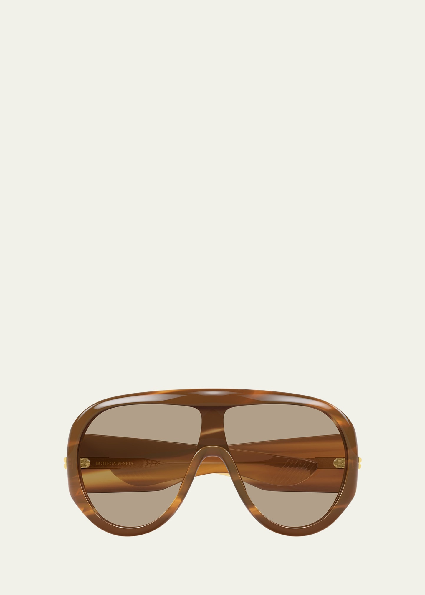 Bottega Veneta 99mm Acetate & Nylon Shield Sunglasses | Bergdorf Goodman