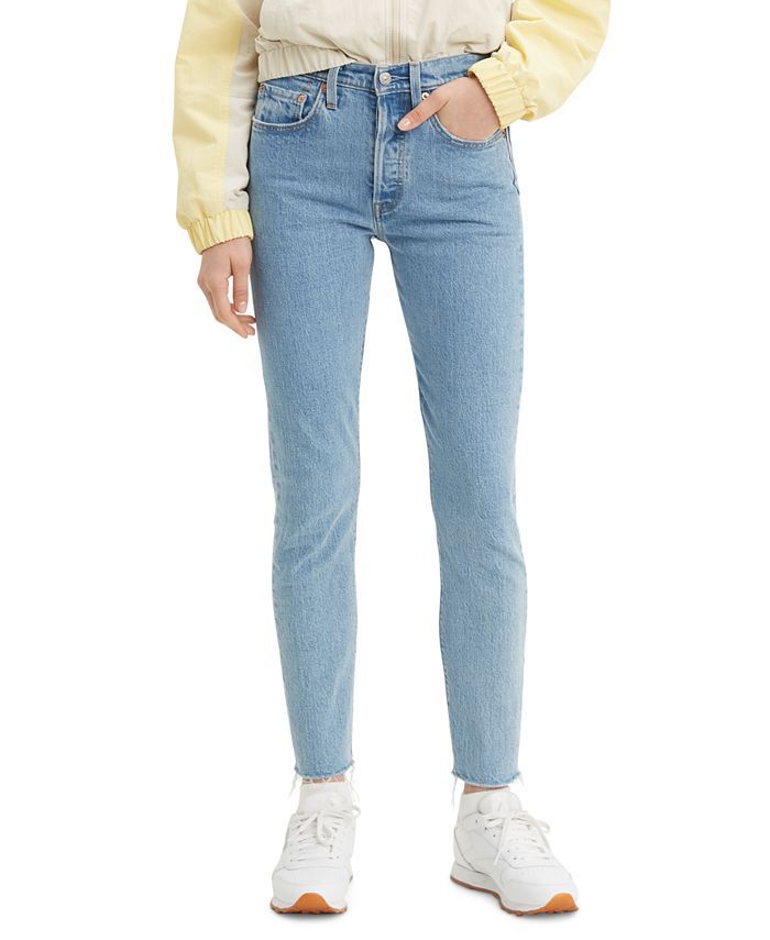 Women's 501 Distressed Skinny Jeans | Macys (US)