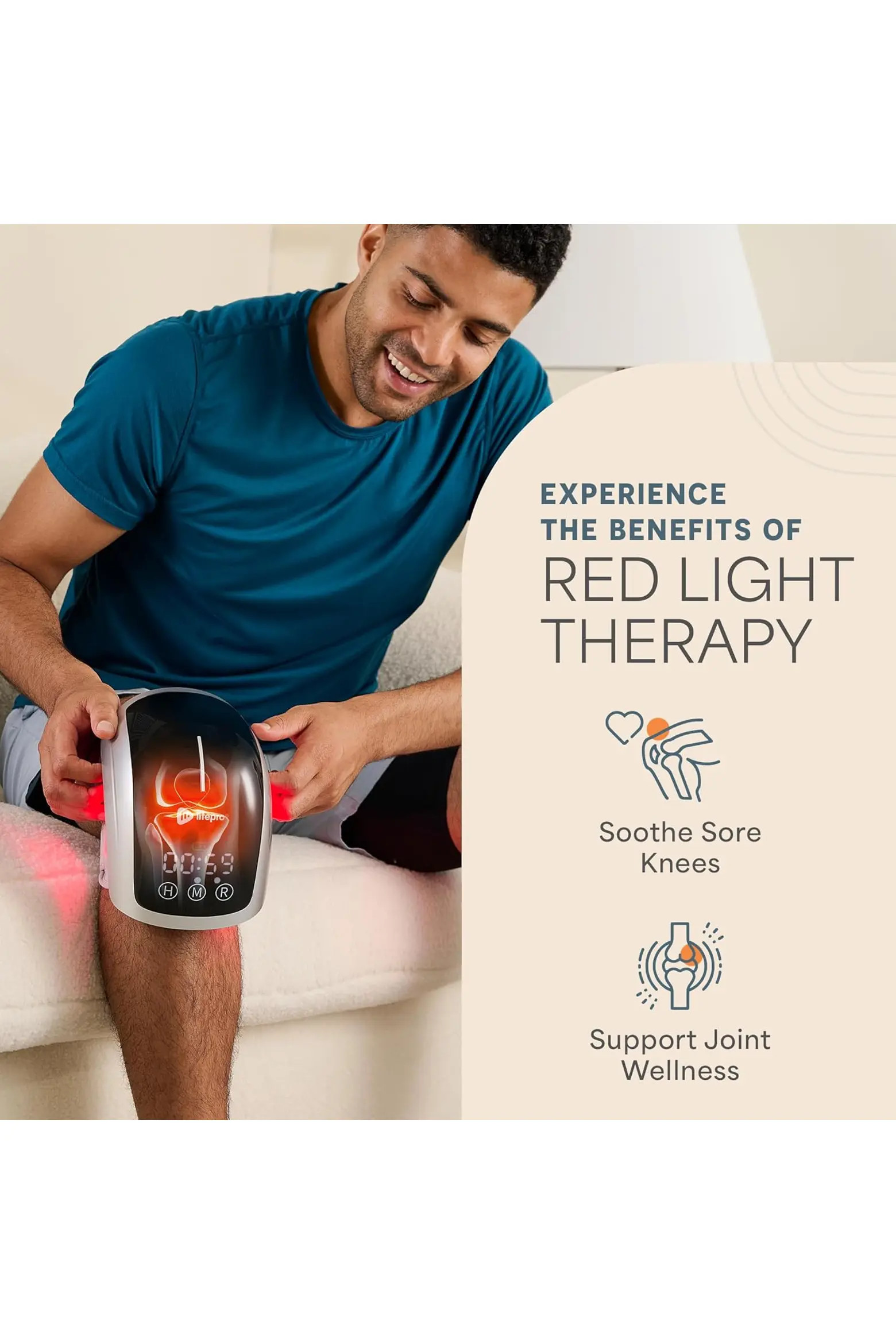 Biorecover Knee Massager with Heat & Red Light Therapy for Knee Brace  Infrared Therapy Device | ... | Nordstrom