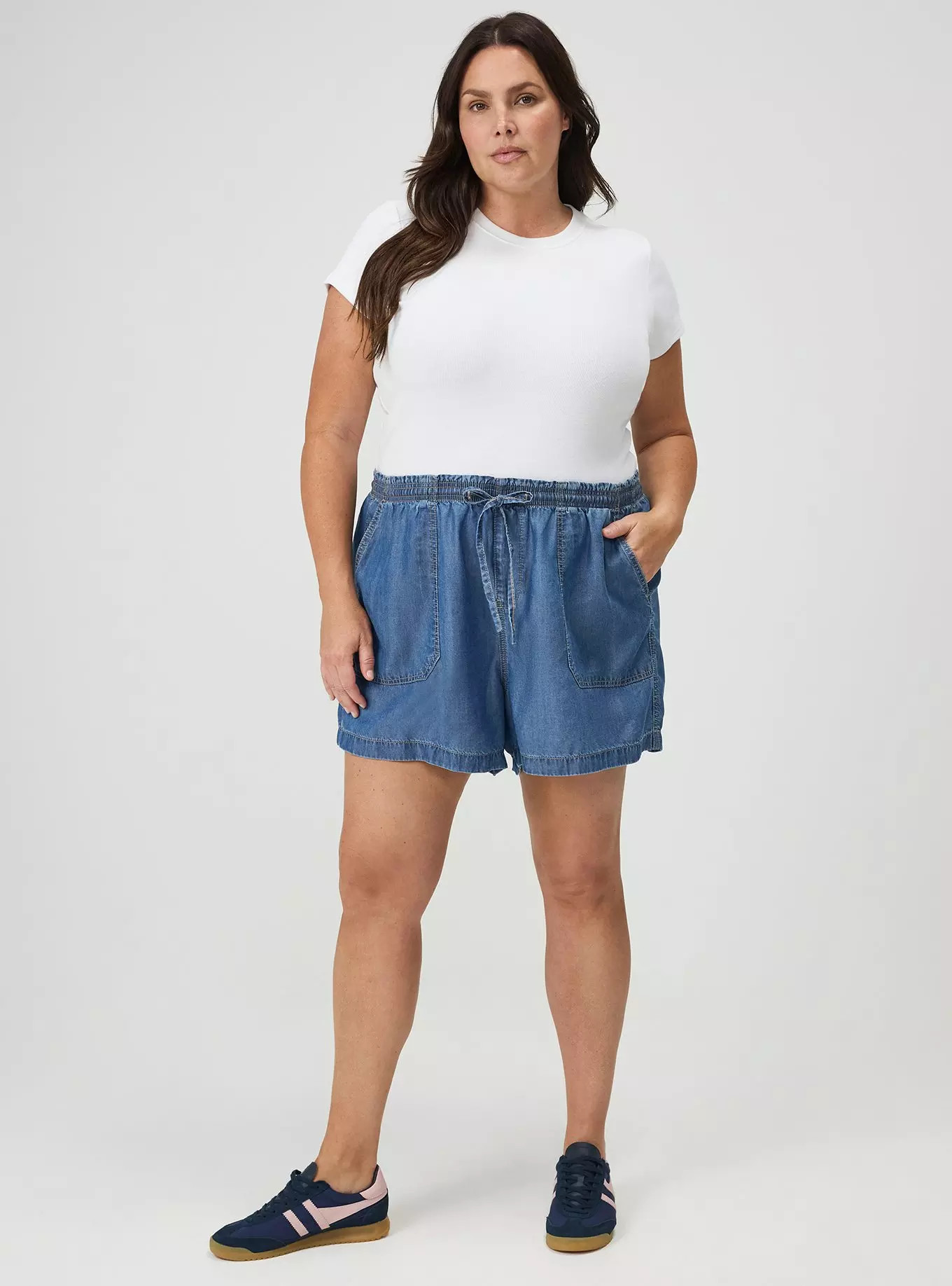 High-Rise Lightweight Denim Short | Torrid (US & Canada)