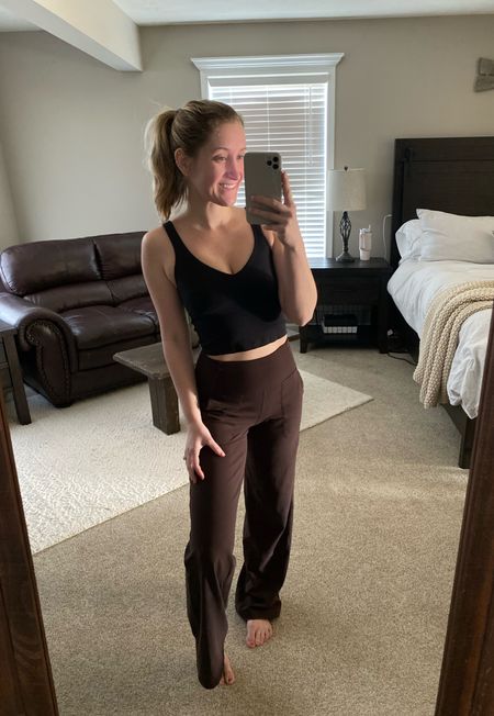 When your outfit matches your decor 🤷🏼‍♀️😂
Comfy lounge outfit! 

Lululemon
Align
Wide leg
Athleisure 

#LTKfindsunder100 #LTKfitness #LTKSpringSale
