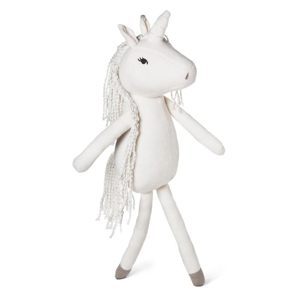 Unicorn Character Throw Pillow - Pillowfort , Beige Beige | Target