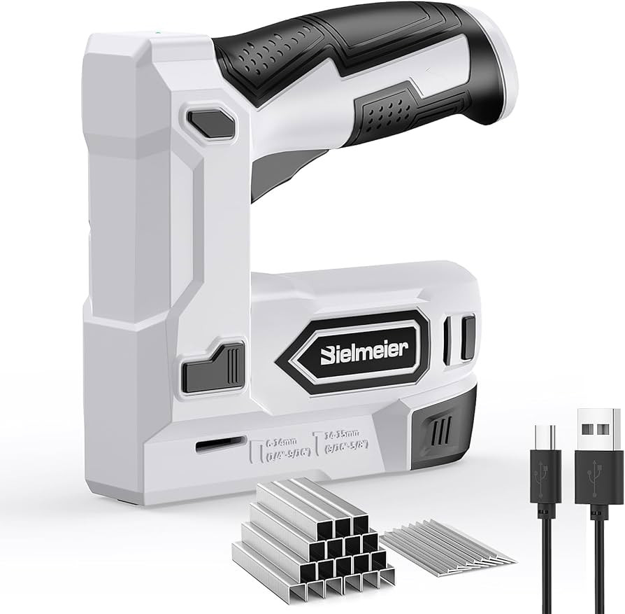 Bielmeier Electric Staple Gun, 2 in 1 Lithium-ion Electric Stapler, 4V Cordless Brad Nailer Kit w... | Amazon (US)