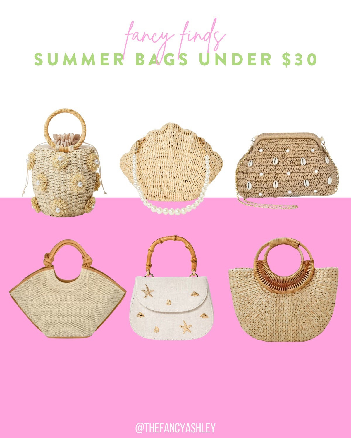 Love these darling summer bags—beachy vibes, shells, and UNDER $30! Pair them with all your fave summer staples. Summer accessory perfection right here.

#LTKSeasonal #LTKItBag #LTKFindsUnder50