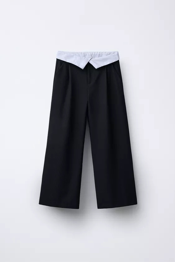TURNED-DOWN WAIST PANTS | Zara US