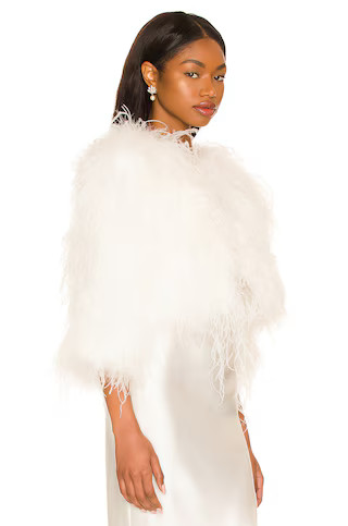 Bubish Dahlia Feather Jacket in White from Revolve.com | Revolve Clothing (Global)
