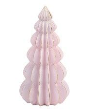 11in Resin Origami Xmas Treen Pink Christmas Tree Pink Christmas Coffee Tablw Decor | TJ Maxx