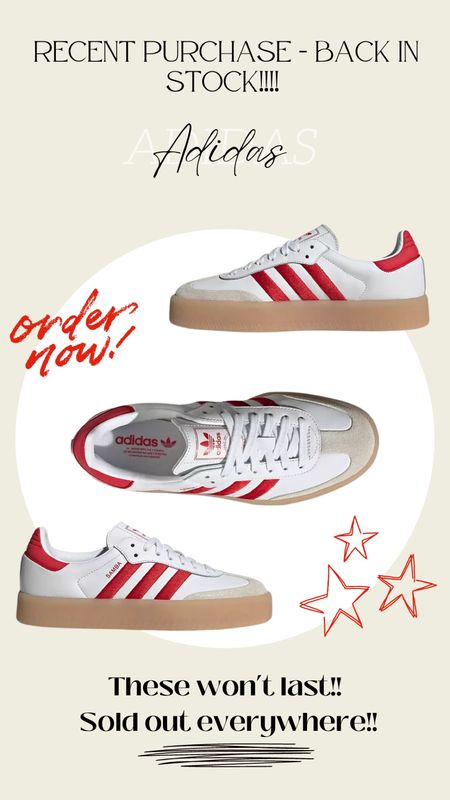 Adidas Sambaes
Red stripe adidas
Women’s adidas shoes

#LTKstyletip #LTKGiftGuide #LTKMostLoved