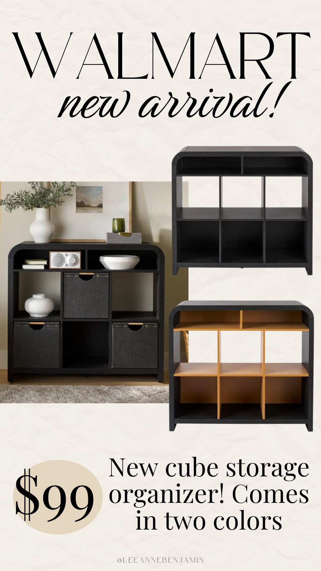 New cube storage to organize in style from Walmart!  

 #LTKSeasonal #LTKHome #LTKSaleAlert