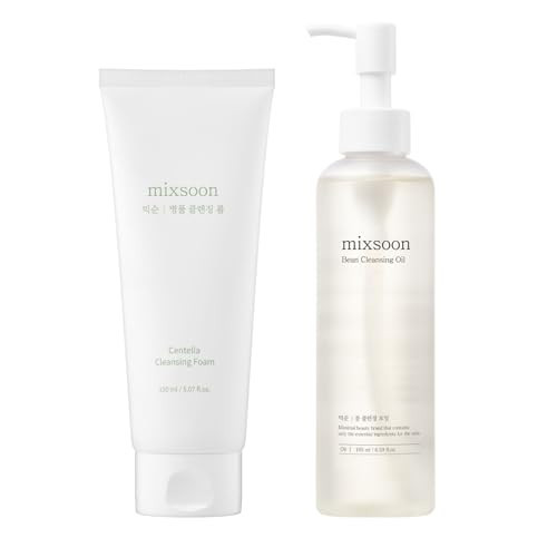 mixsoon Centella Cleansing Foam 5.07 fl oz/ 150ml & Bean Cleansing Oil 6.59 fl oz / 195ml | Amazon (US)