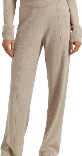 Wool Cashmere Wide Leg Track Pants | Nordstrom