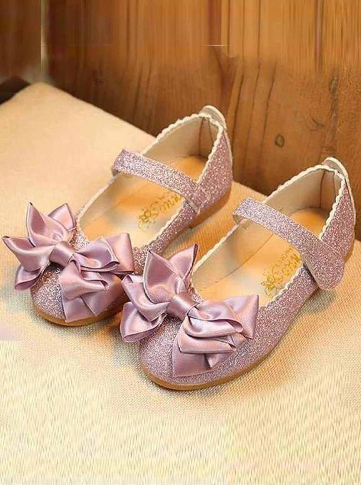 Step and Shine Glitter Bow Shoes By Liv and Mia | Mia Belle Girls