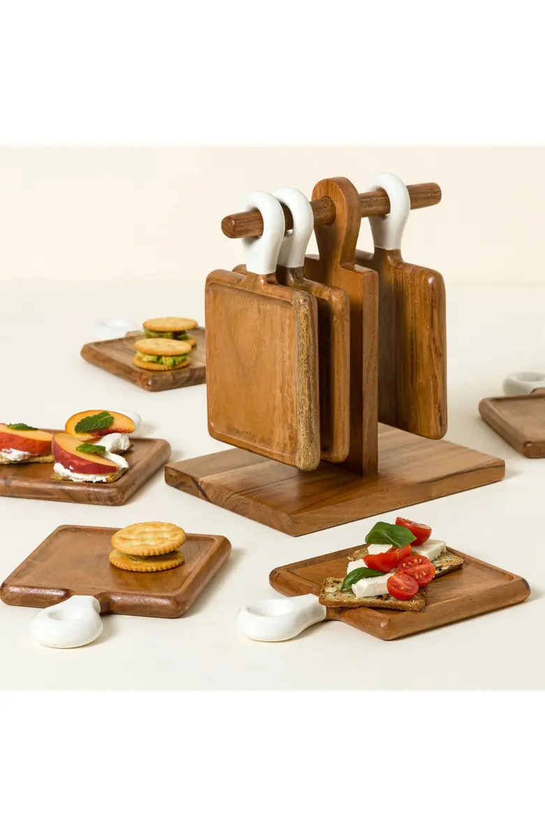 Appetizer Boards with Stand - Set of 8 | Nordstrom