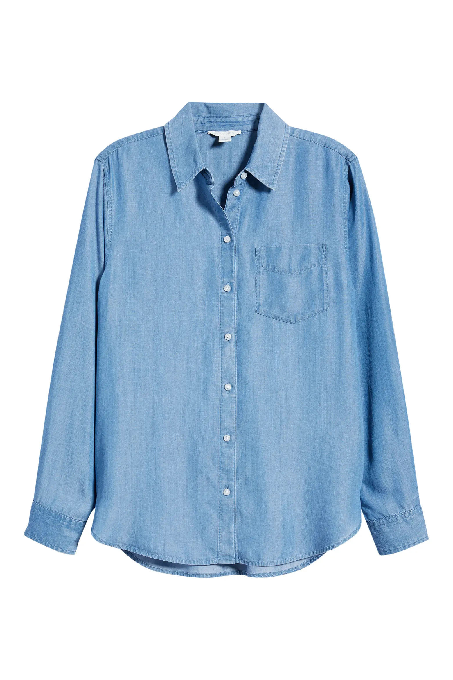Chambray Button-Up Shirt (Women) | Nordstrom | Nordstrom