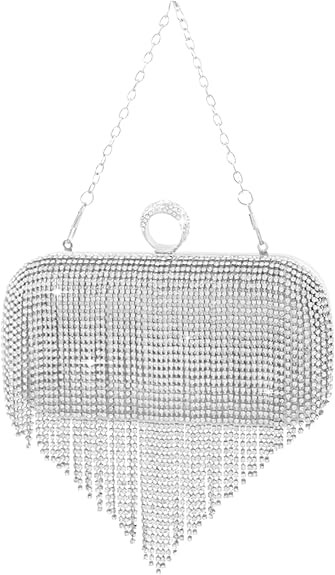 Women Evening Handbag Rhinestone Crystal Purse and Clutch Purses for Women Elegant Formal Evening... | Amazon (US)