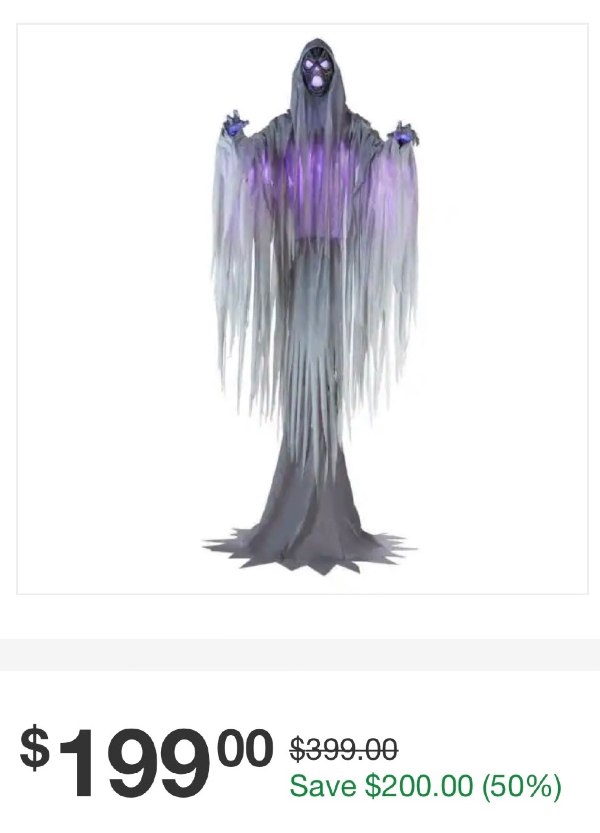 15ft tall outdoor Halloween animatronic phantom from Home Depot 50% off!!! 

#LTKHoliday #LTKsalealert #LTKSeasonal