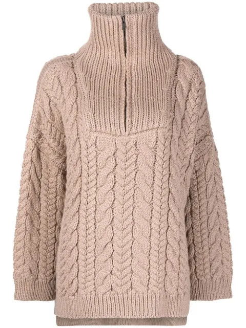 I Love Mr Mittens Suéter De Tricô Com Zíper - Farfetch | Farfetch Global