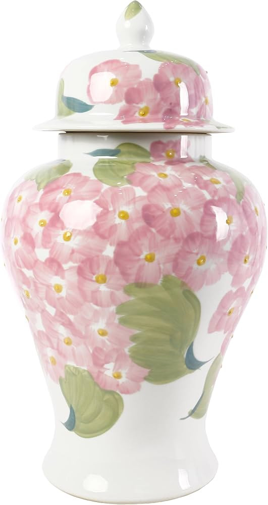 18\u2033 Floral Ginger jar with Lid-Round | Amazon (US)