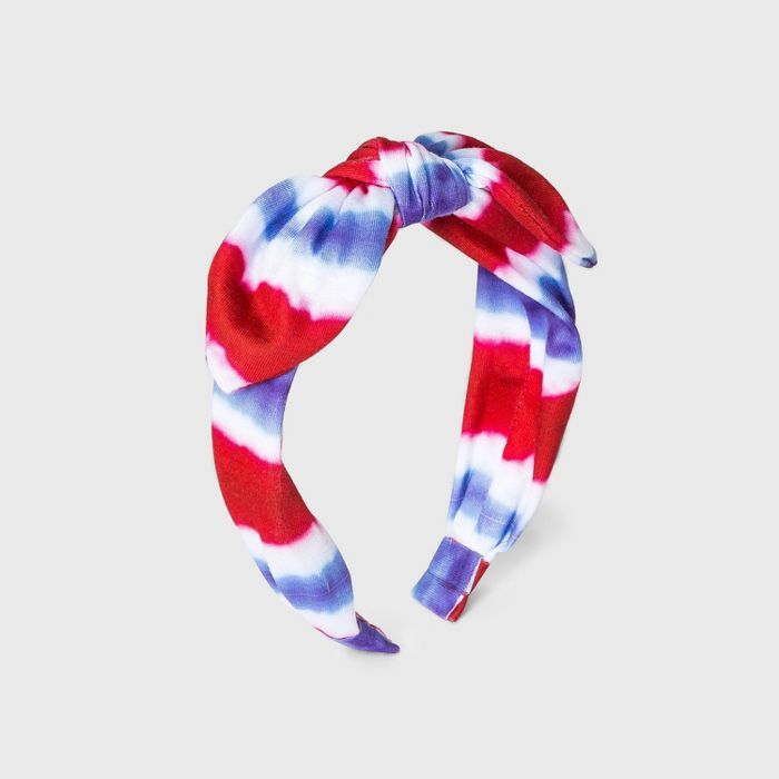 Girls' Dip-Dye Americana Headband - Cat & Jack™ Red/Blue | Target