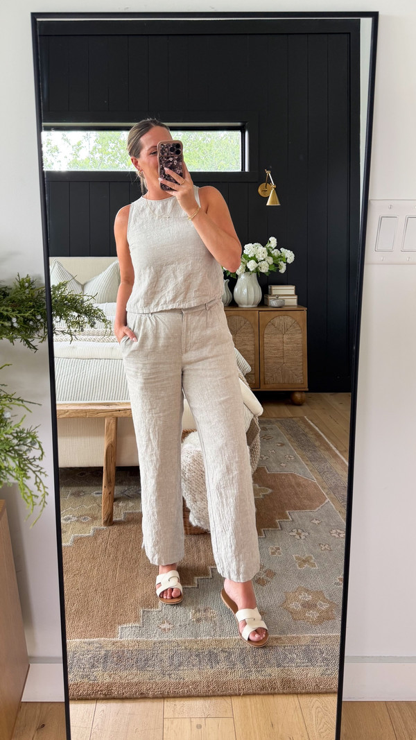 Honestly can’t get enough of Quince lately This linen outfit is exactly what I want…
