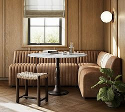 Kallie Leather Dining Banquette | Pottery Barn (US)