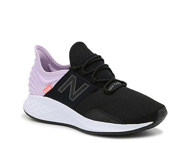 New Balance Fresh Foam Roav Running Shoe -Black/Purple - Women's - Black/Purple | DSW