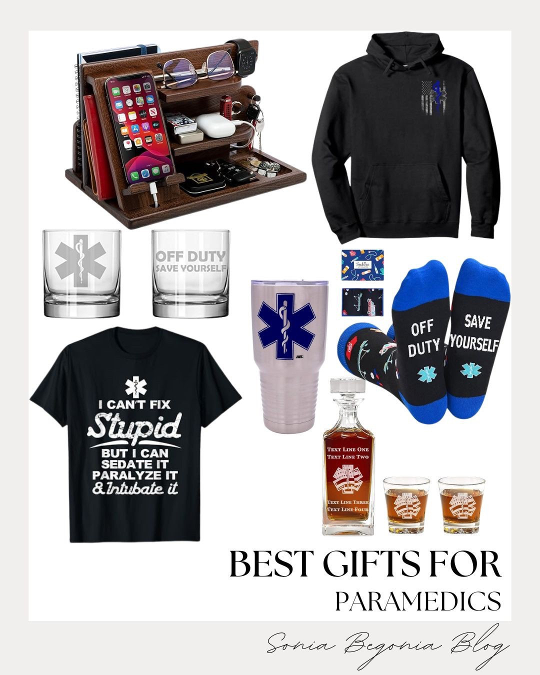 🚨 BEST GIFTS for Paramedics: Unique & Thoughtful Finds!

Show your appreciation for the healthcare hero in your life with this collection of unique and practical gifts for paramedics! 💙

We are obsessed with the clever sentiment of the "I Can't Fix Stupid" T-shirt—a great off-duty conversation starter. Keep their essentials organized with the sleek wooden docking station for their phone, keys, and watch. For their down time, they’ll love the "Off Duty Save Yourself" socks and tumbler, and the custom-engraved whiskey decanter set for a relaxing evening. Don't forget the cozy, embroidered black hoodie featuring a subtle blue line American flag design!

Shop these perfect gifts to thank an EMT or Paramedic! ✨

#ParamedicGifts
#EMTGifts
#FirstResponder
#HealthcareHero
#GiftsForHim
#GiftsForHer
#WhiskeyDecanter
#DockingStation
#ParamedicLife
#OffDuty
#ThinBlueLine
#RescueLife
#Tumbler
#Socks
#Hoodie
#TShirt
#LTKGiftGuide
#EmergencyMedicine


#LTKHoliday #LTKFindsUnder50 #LTKGiftGuide