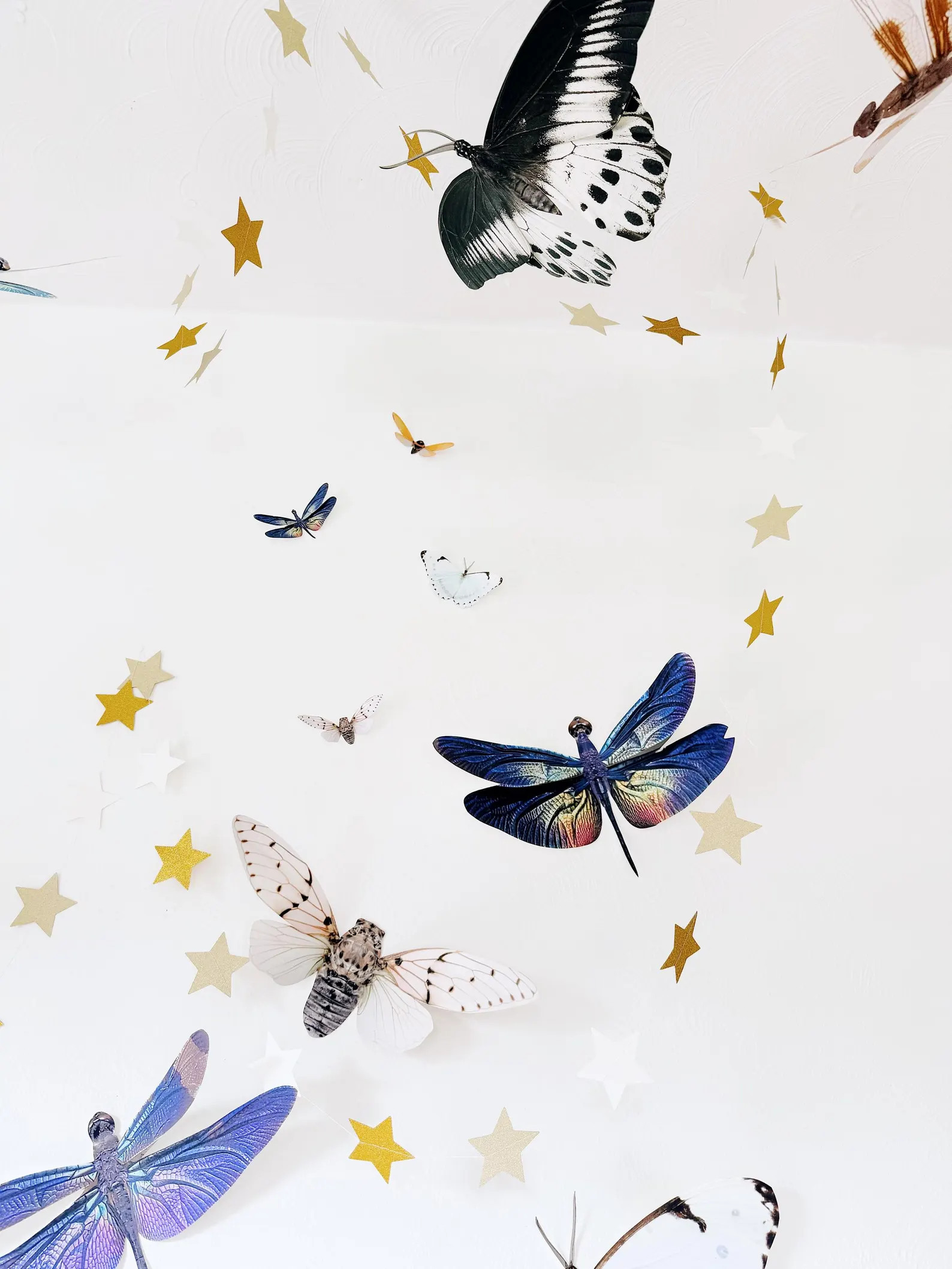 Paper Dragonfly Moth Butterfly Garland, Party Decor Display - Etsy | Etsy (Global)