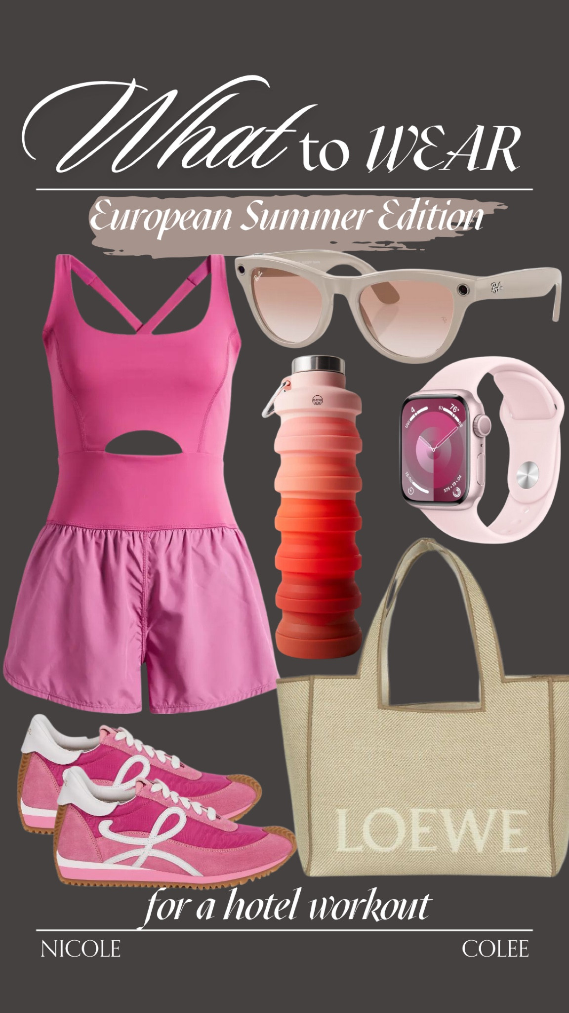 What to Wear: European Summer Edition - workout

Shop my curated looks for an easy, breezy, effortless day of fun-filled fashion 💃

Vacation, European Vacation Style, vacation, summer wedding, wedding guest dresses, Nicole Colee, swimwear, sunbathing, at the beach, shopping, dinner, date night, gym workout, fitness fashion 

#LTKActive #LTKStyleTip #LTKFitness