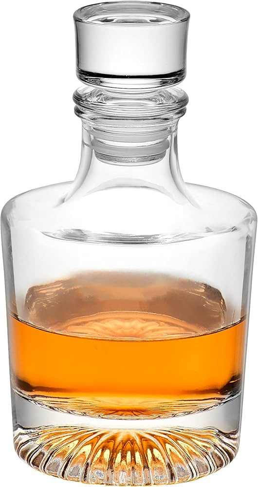 Globe Pyramide Vintage Crystal Decanter (24 oz) - Crystal Alcohol & Liquor Container Bottle for P... | Amazon (US)