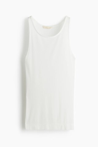 H & M - Silk-Blend Tank Top - White | H&M (US + CA)