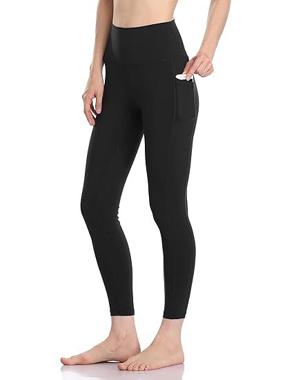 Colorfulkoala Women's High Waisted Yoga Pants 7/8 Length Leggings with Pockets | Amazon (US)