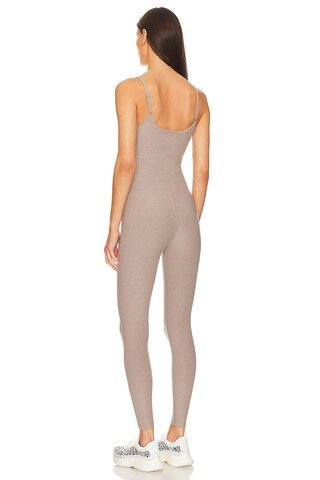 Beyond Yoga Spacedye Uplevel Midi Jumpsuit in Birch Heather from Revolve.com | Revolve Clothing (Global)