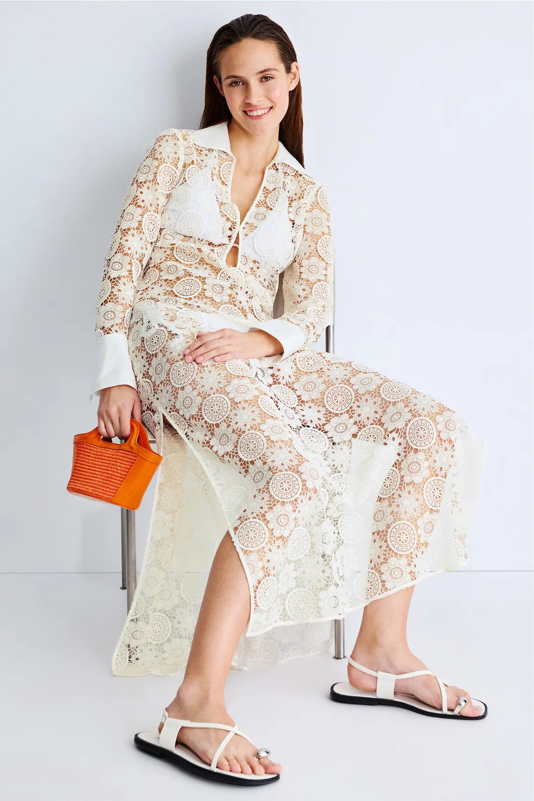 Collared Maxi Cover Up | Rent the Runway