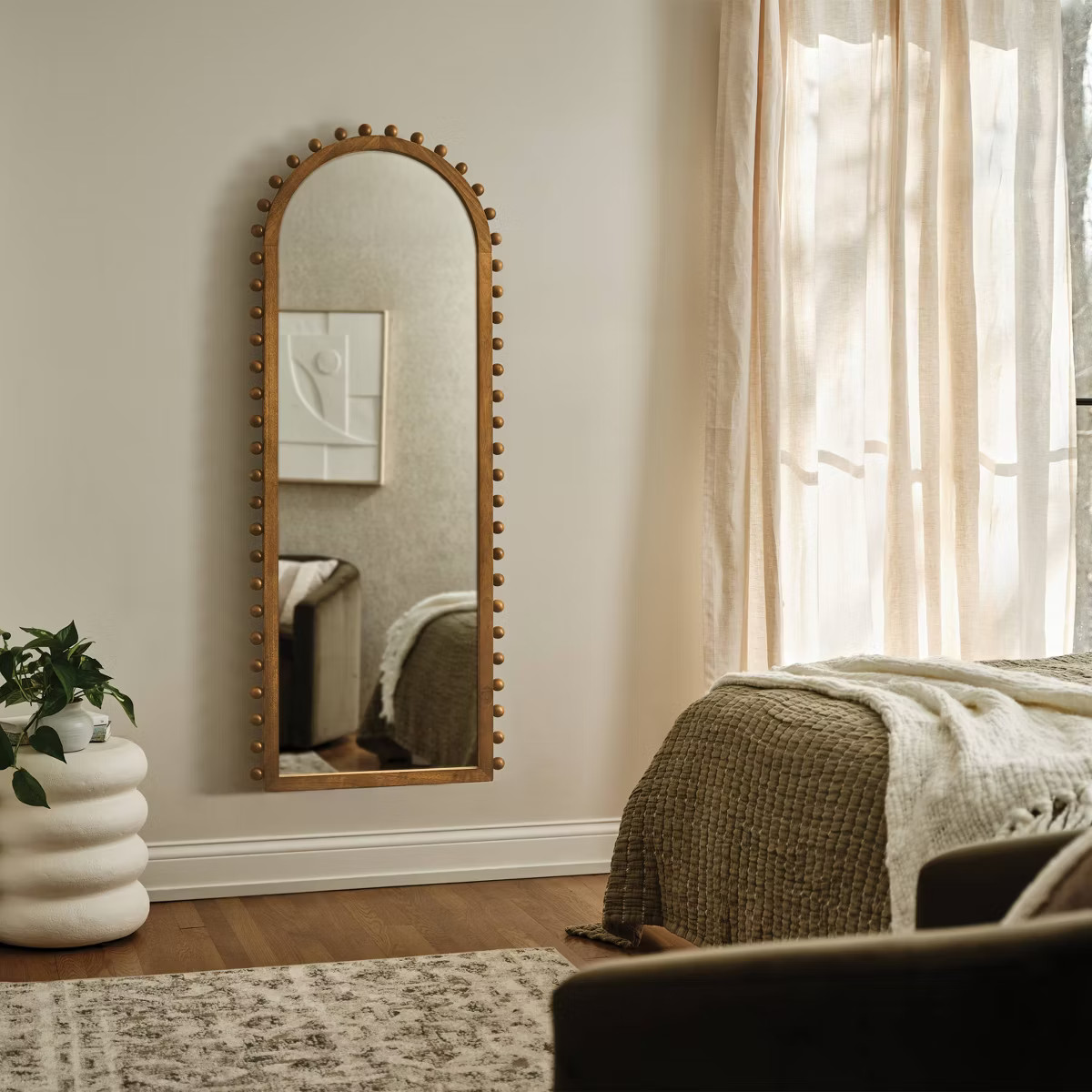 25"x65" Carved Beaded Floor Mirror - Threshold™ | Target