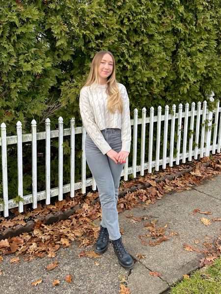 The perfect pair of gray jeans! Abercrombie Curve Love Ultra High Rise Ankle Straight.

I go down a size to a 25 Regular Curve Love. I have a 25.75” waist and 38.5” hip, and the fit is great! The jeans have a good amount of stretch. 

Sweater is Aritzia.

#LTKfindsunder100 #LTKsalealert #LTKstyletip
