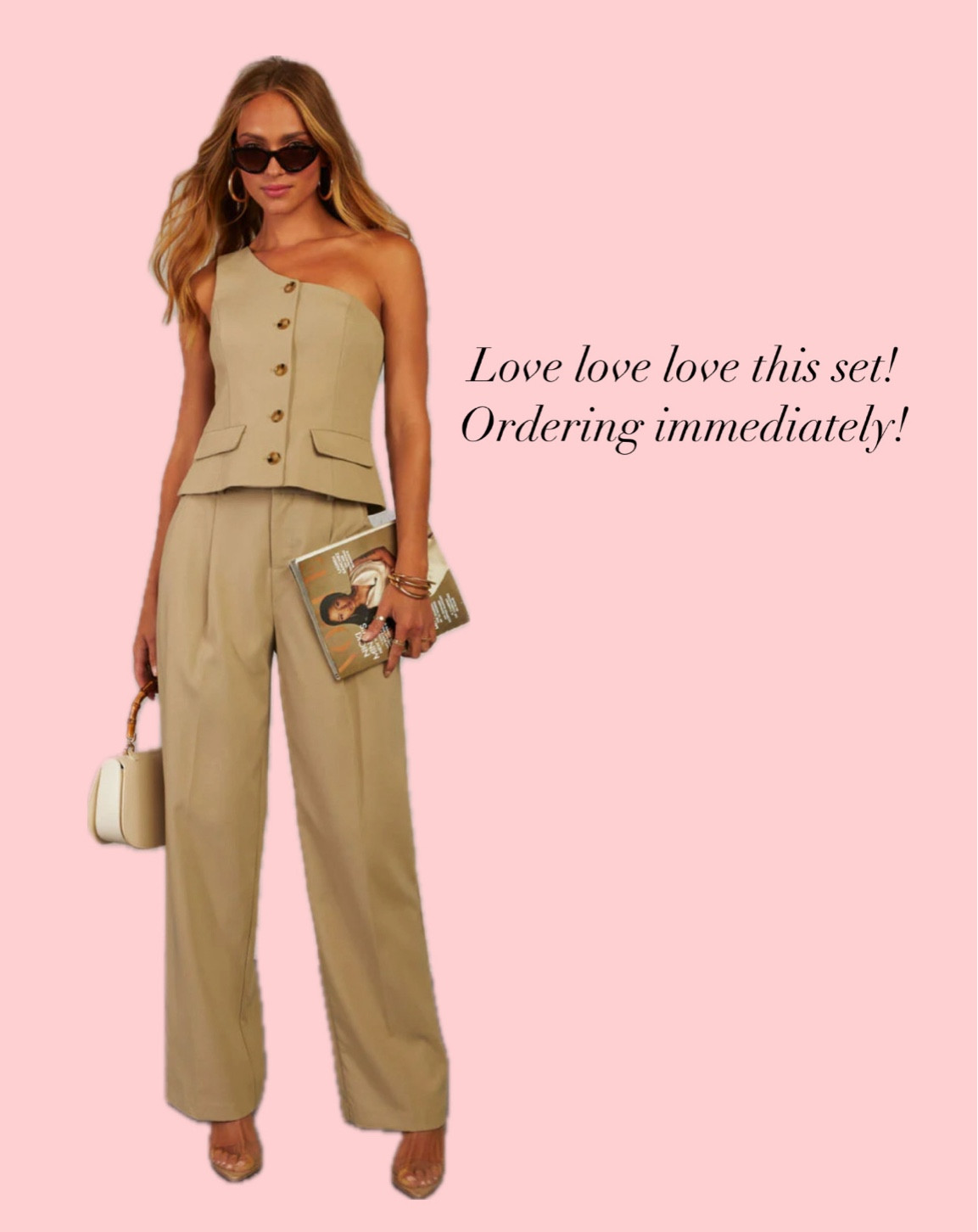 Adorable one shoulder work set - CODE BRITTANY.RENE to save! 

#LTKxVICI #LTKSaleAlert #LTKWorkwear