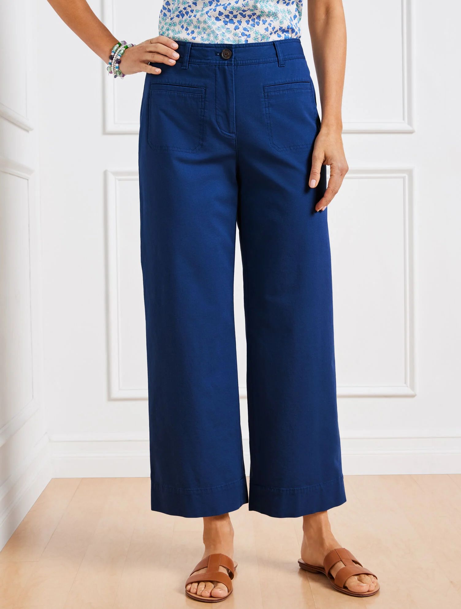 Wide Crop Pants | Talbots