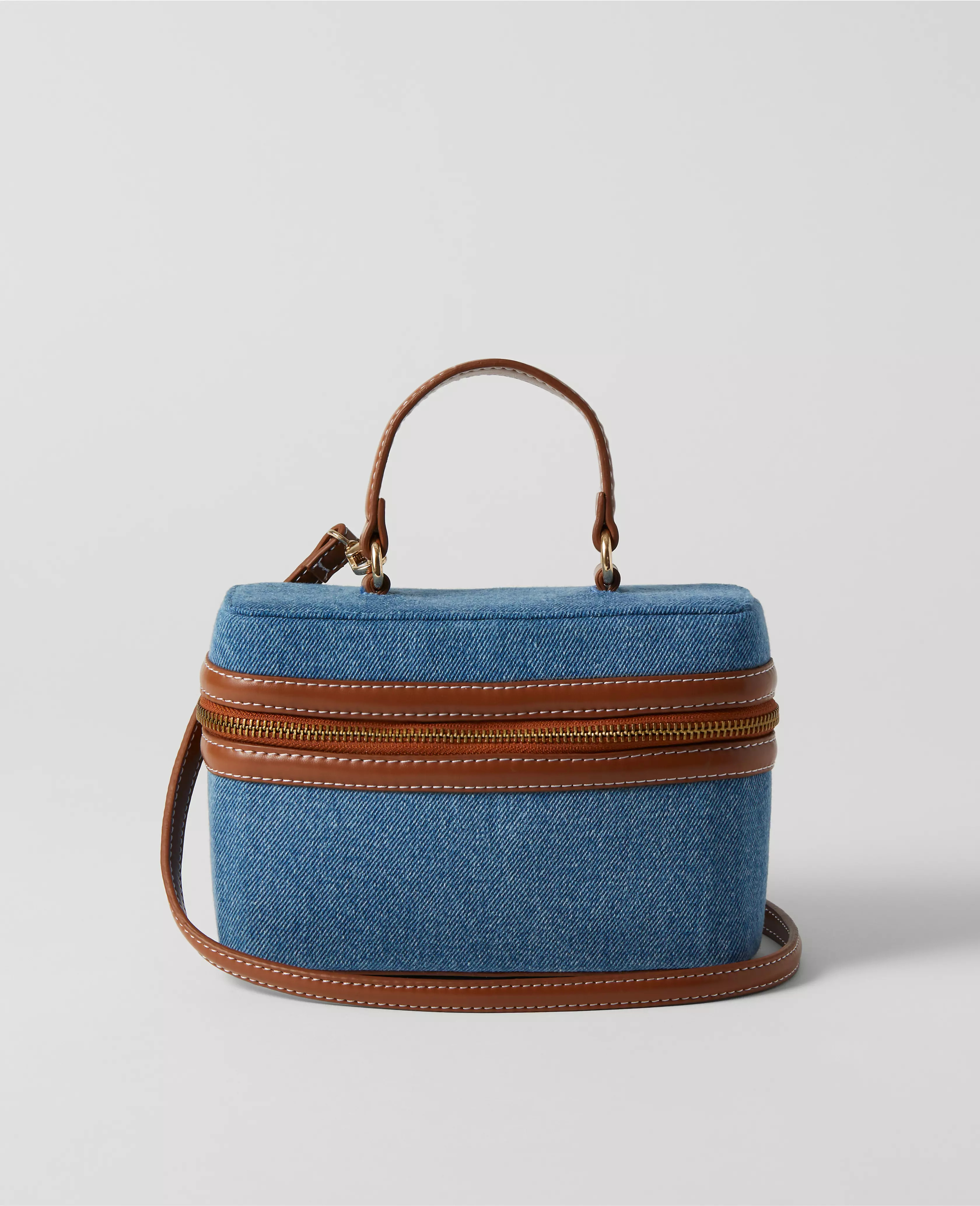 Weekend Collection Denim Jewelry Bag | Ann Taylor