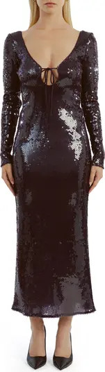 Verona Sequin Long Sleeve Maxi Dress | Nordstrom