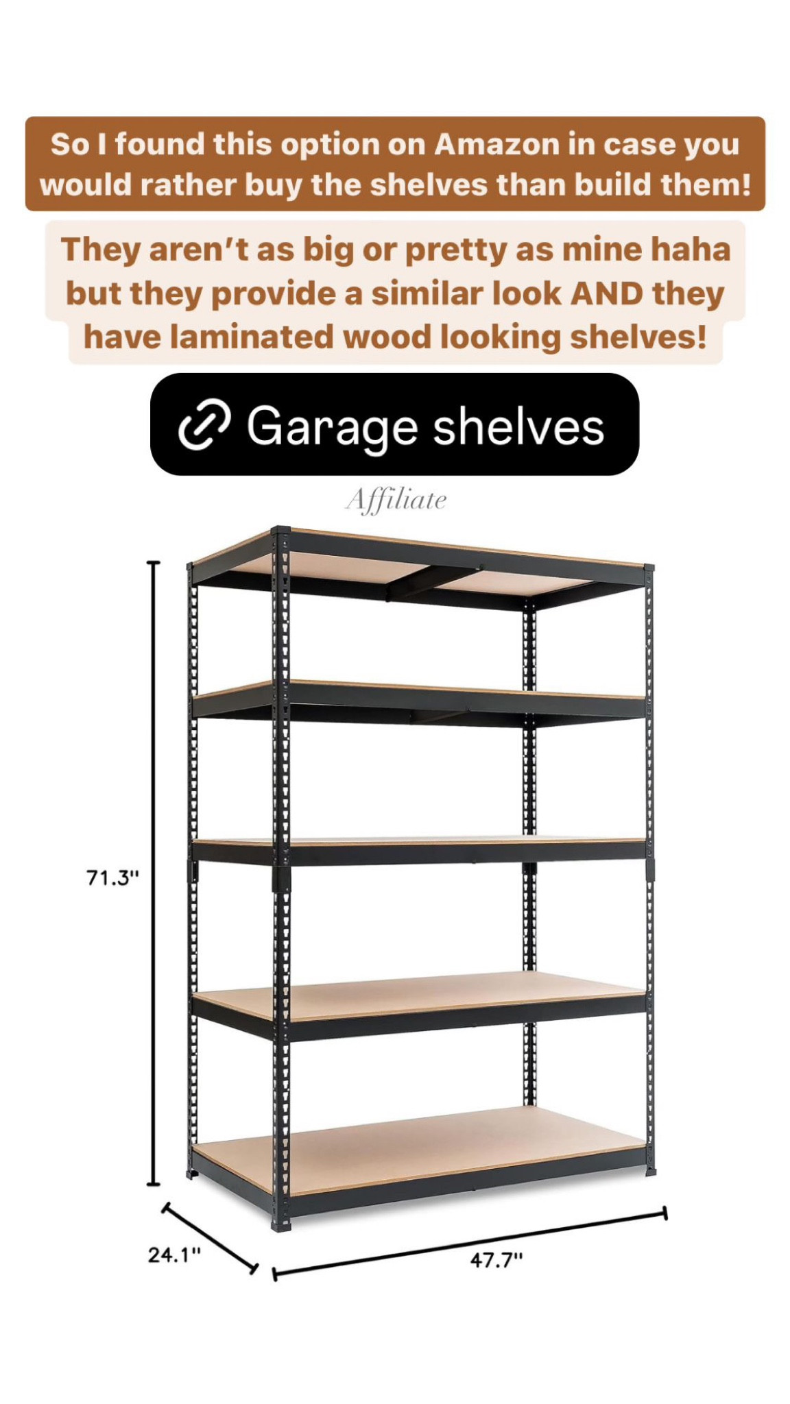 5 tier heavy duty shelving unit, garage storage shelves, multipurpose shelf shed

#LTKHome