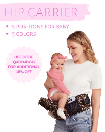Baby getting heavier and that back is hurting more and more or arms feel like they’re about to fall off? 😅 Release some pressure with a baby hip carrier 💁‍♀️ Allows front facing, rear facing, side carrying, cuddle in incline position, and cuddle in horizontal position 👶

Clip the Amazon coupon and enter code above at check out! Code valid thru 9/30 11:59PDT

Postpartum, baby shower, baby carrier

#LTKSale #LTKbaby #LTKbump