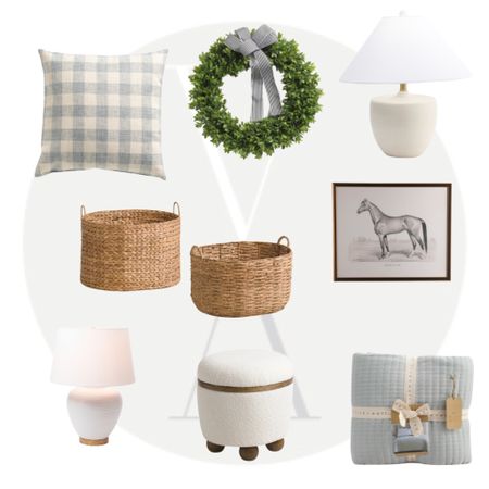 Home decor, tjmaxx spring wreath quilt art lamps baskets pillows 

#LTKstyletip #LTKSeasonal #LTKhome