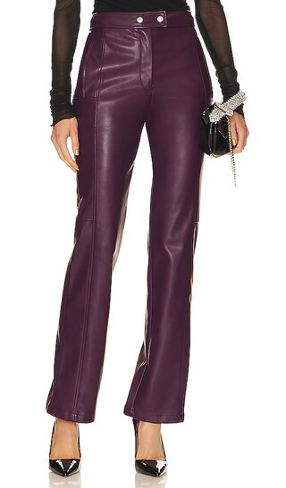 Dahlia Straight Leg Pant in Plum | Revolve Clothing (Global)