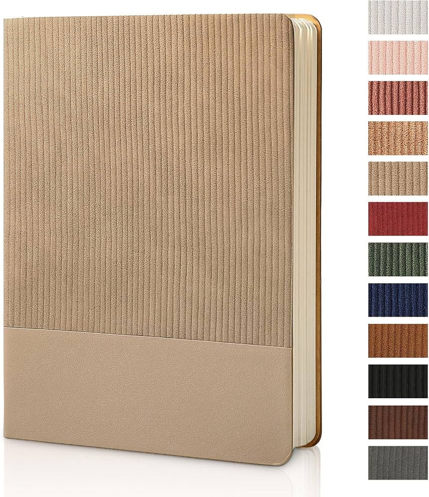 Lined Journal Notebook for Work College Ruled Notebook 5.79" x 8.27" A5 PU Leather Daily Journali... | Amazon (US)
