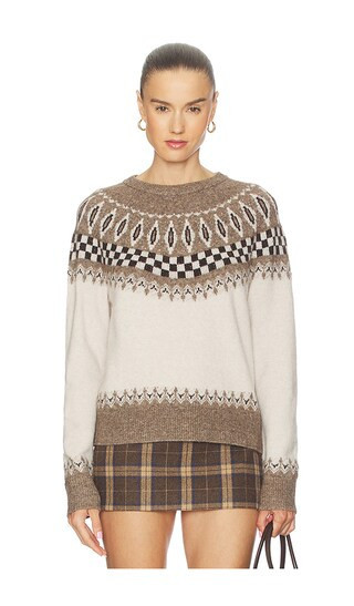 LNA Tali Fair Isle Sweater. - size S | Revolve Clothing (Global)